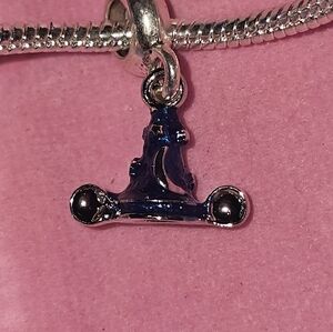 Silver Witch Hat Charm Bracelet Dangle